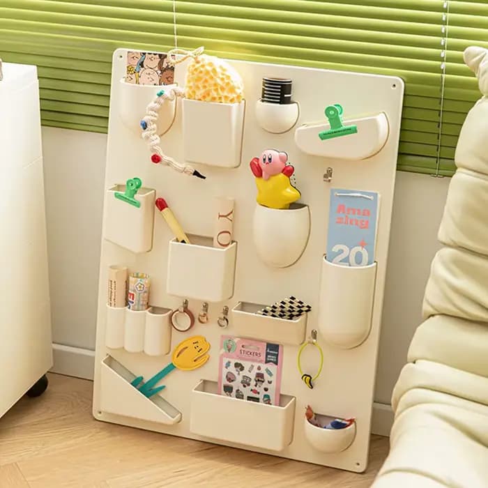 Crochet Mural de Rangement T1 pour Bureau, Cuisine, Atinclusion, Salles de Bain, Chambres d'Enfants, Différentes Tailles Progressives, Clips