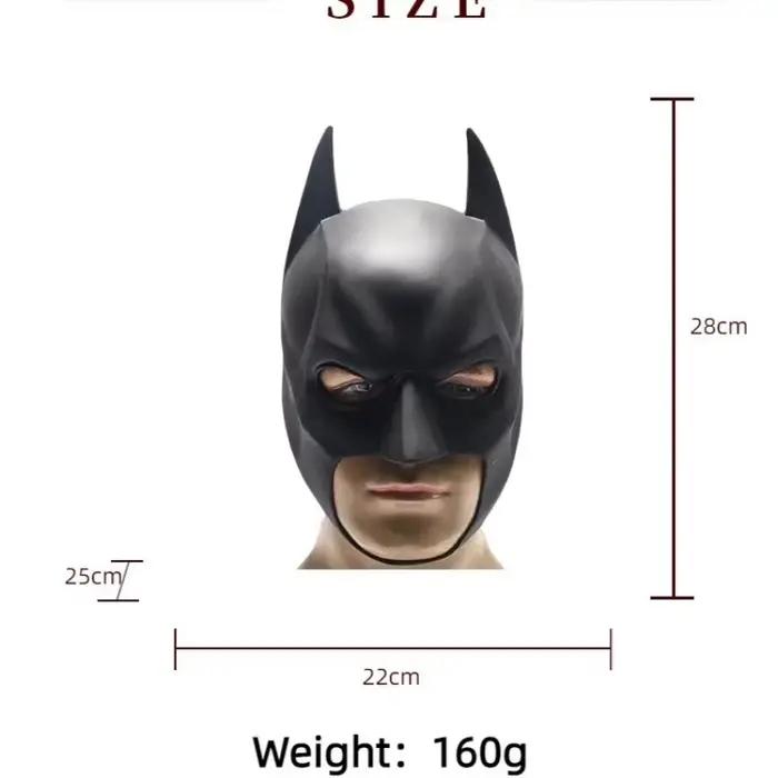 Masque de chauve-souris en Latex, couvre-chef de Cosplay, fête de danse nocturne d'halloween, masque de mascarade pour adultes, masque en Latex pour hommes, Anime