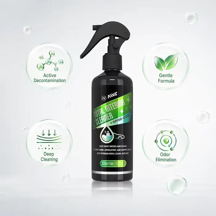 Spray nettoyant pour tissus intérieurs de voiture, puissant détachant pour sièges auto, tapis, revêtements de toit et sellerie