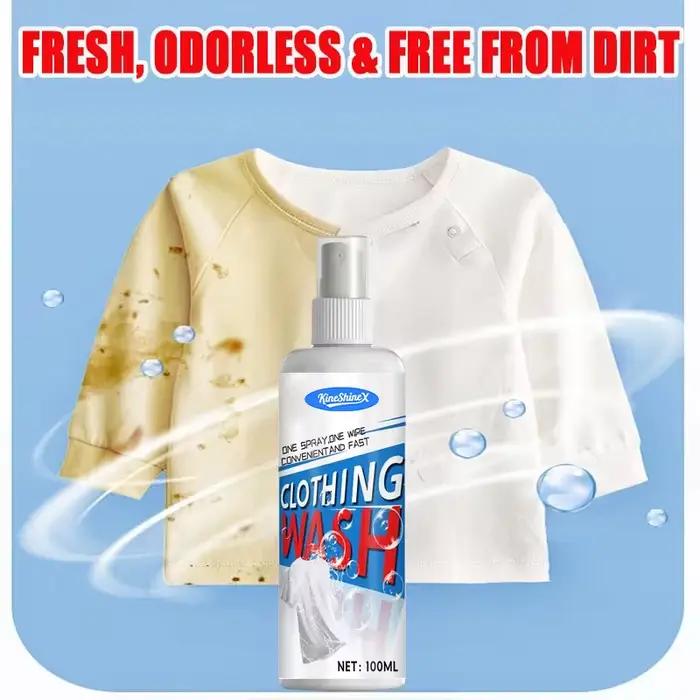 Dissolvant de taches pour vêtements, Spray Portable et démaquillant pour manteau, Spray de taches pour tapis en tissu, blanchiment jaune, 100ML