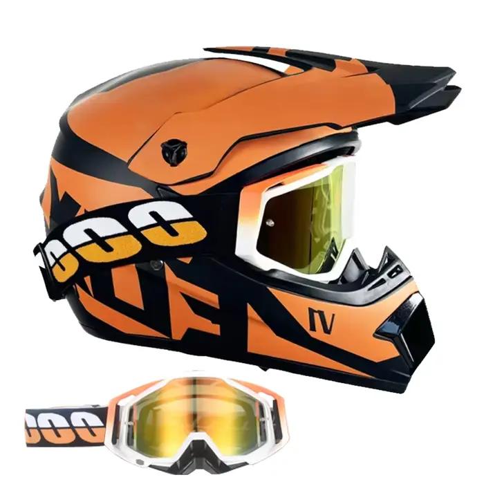 Casque de motocross et de vélo de saleté pour jeunes enfants - Casque tout-terrain Downhill AM DH Cross - Certifié DOT pour les jeunes coureurs