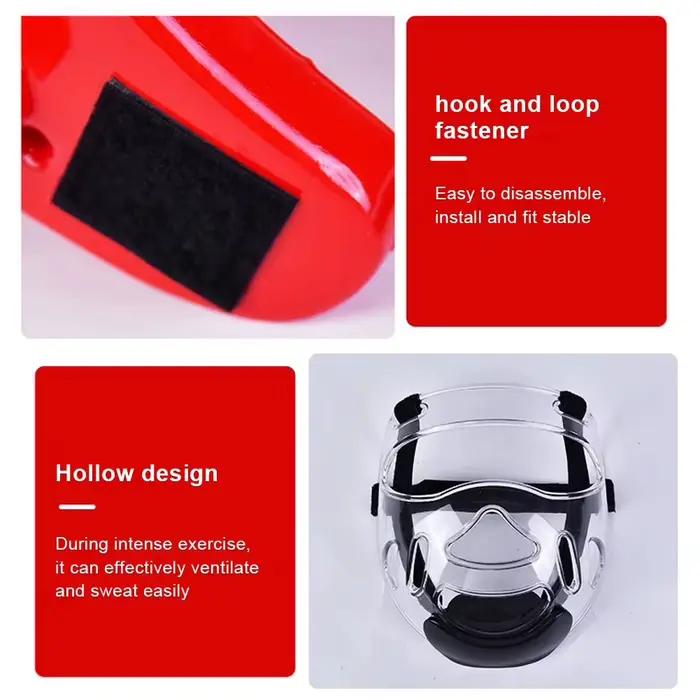 Casque de protection pour Taekwondo, arts martiaux, karaté, kickboxing, Muay Thai, entraînement et sparring, réglable