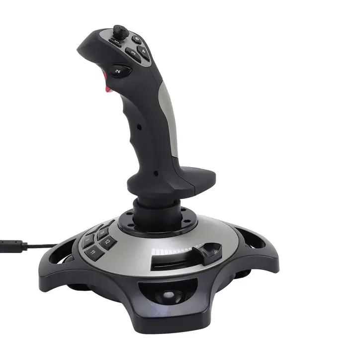 Contrôleur de joystick de simulateur de vol PXN 2113 Pro bâton de vol filaire USB vibration accélération pour Windows 7 8 10 11 gaming occasionnels amateurs de vol