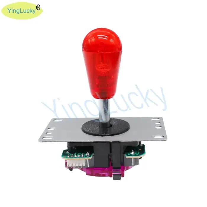 Nouveau joystick arcade en cristal 5 broches 4/8 directions avec tête de bille en cristal Sanwa, contrôleur de jeu pour machines d'arcade