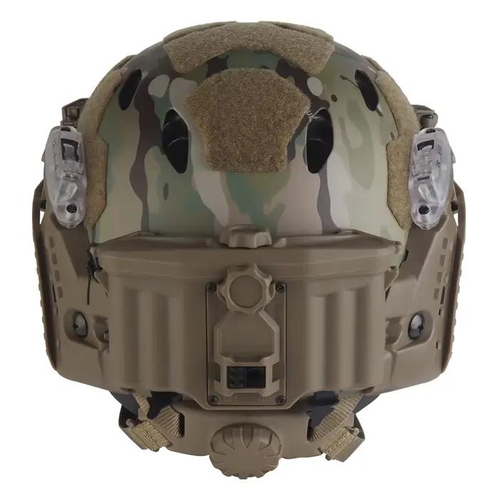 Ensemble de casque rapide à Rail ARC modulaire tactique, avec Rail ARC modulaire, lumière IR, lampe de poche LED, Double Signal lumineux, boîtier de batterie