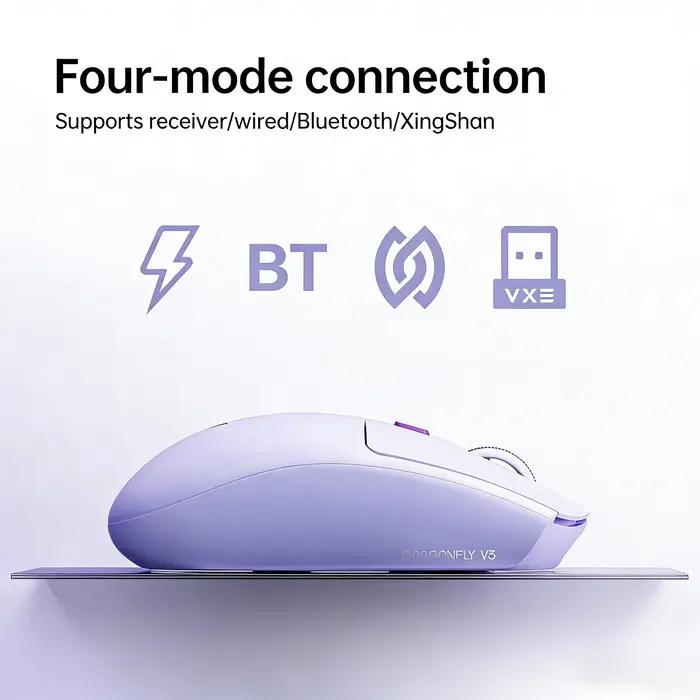 Souris de jeu et de bureau sans fil ATK VXE Dragonfly V3 Pro