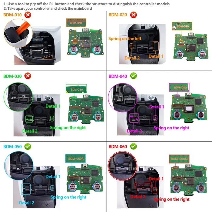 Kit eXtremeRate Whole Clicky V2 pour PS5 manette BDM-040 050 060 boutons clicky micro-interrupteurs commutateurs tactiles haute précision amélioration performante gaming compétitif