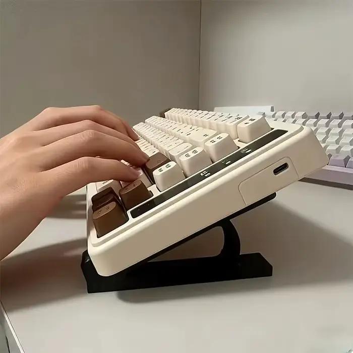 Supports ergonomiques pour clavier antidérapants multicolores pour bureau et configuration de jeux adaptable à différents styles et usages