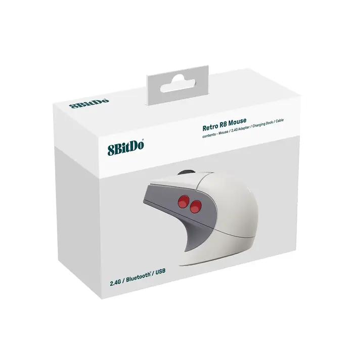 Souris rétro R8 8BitDo avec station de chargement
