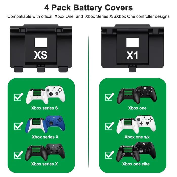 Batterie rechargeable BEBONCOOL B100 2 X4800mWh pour manette Xbox Series X/S/Xbox One S/X avec câble de charge
