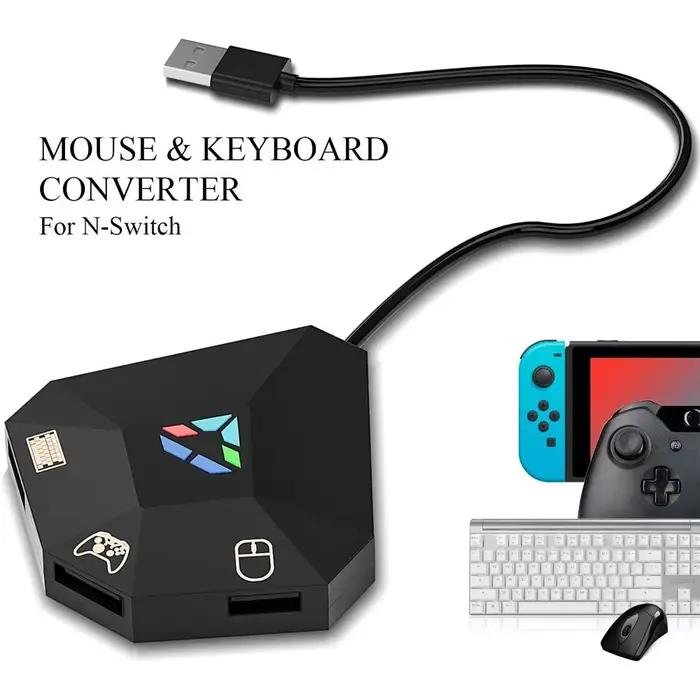 Adaptateur de contrôleur LONGPEAN pour PS4 PS3 Xbox One Xbox 360 Nintendo Switch Compatible Clavier Souris Jeu Occasions Spéciales