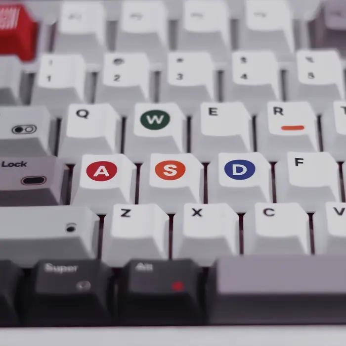 Ensemble de touches de clavier personnalisées de style rétro 1989
