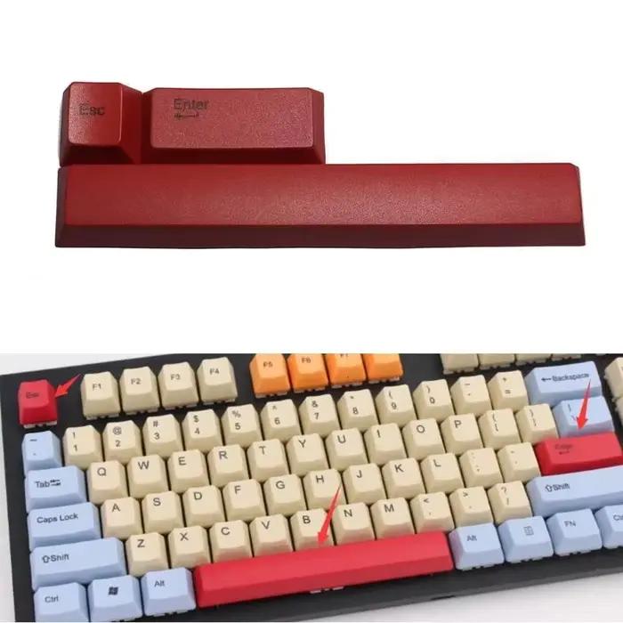F3ke pbt keycap Fichier configuration ESC Entrez barre d'espace Keyboard mécanique Dyedkeycap