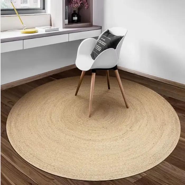 Tapis ronds tissés 100%