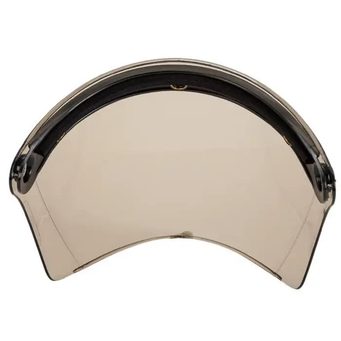 Visière de casque à 3 boutons pour lentille Patricia, pare-soleil, degré d'usure pour moto 3/4, visage ouvert