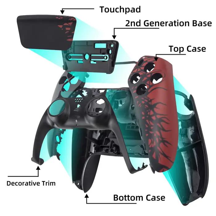 Coque de remplacement REMANK Spider pour manette PS5