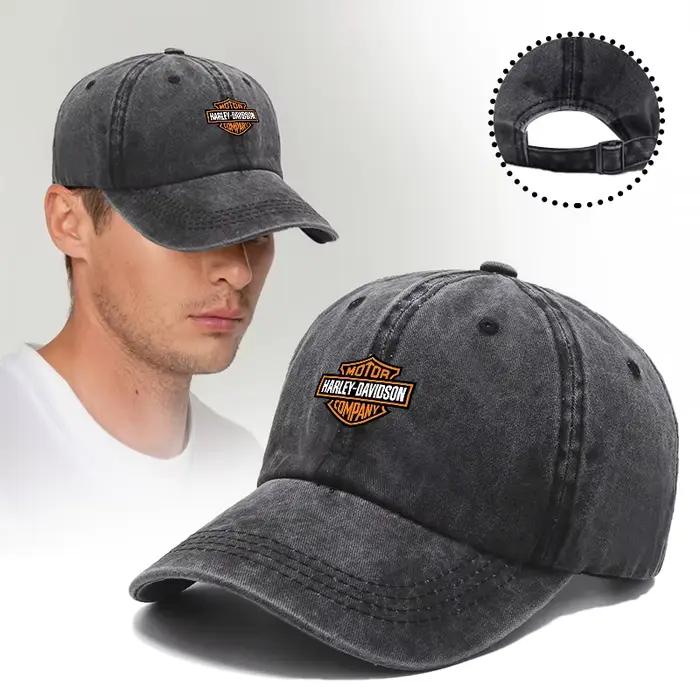 Casquette de baseball simple avec logo imprimé, protection solaire, pour Harley Davidson Softail Sportster VRSC Touring X48 883 1200