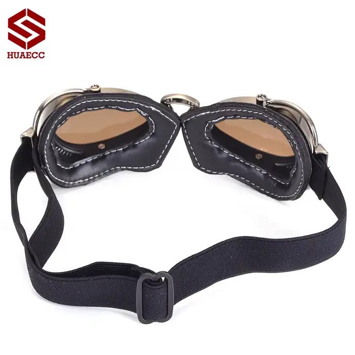 Lunettes de moto rétro Vintage, lunettes d'équitation, coupe-vent pour café Racer, casque de pilote
