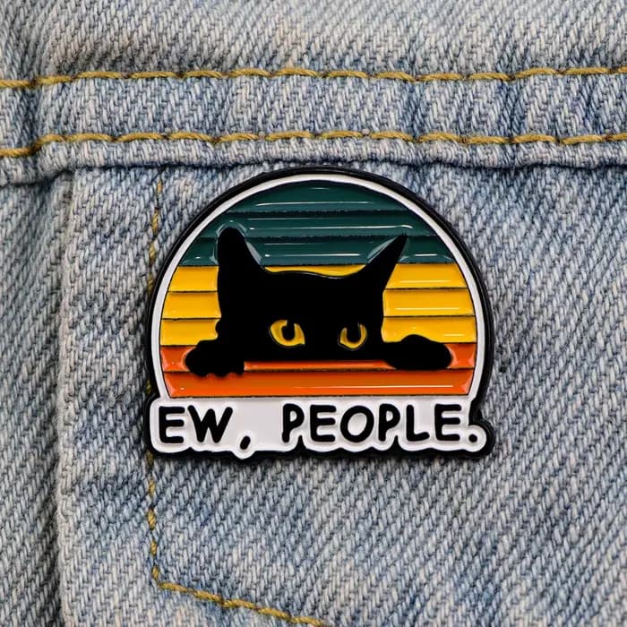 EW, broche en émail pour personnes, Badges de citations sarcastiques amusantes sur broches de sac à dos pour femmes et hommes, épingles à revers, accessoires de Cosplay, jouets cadeau