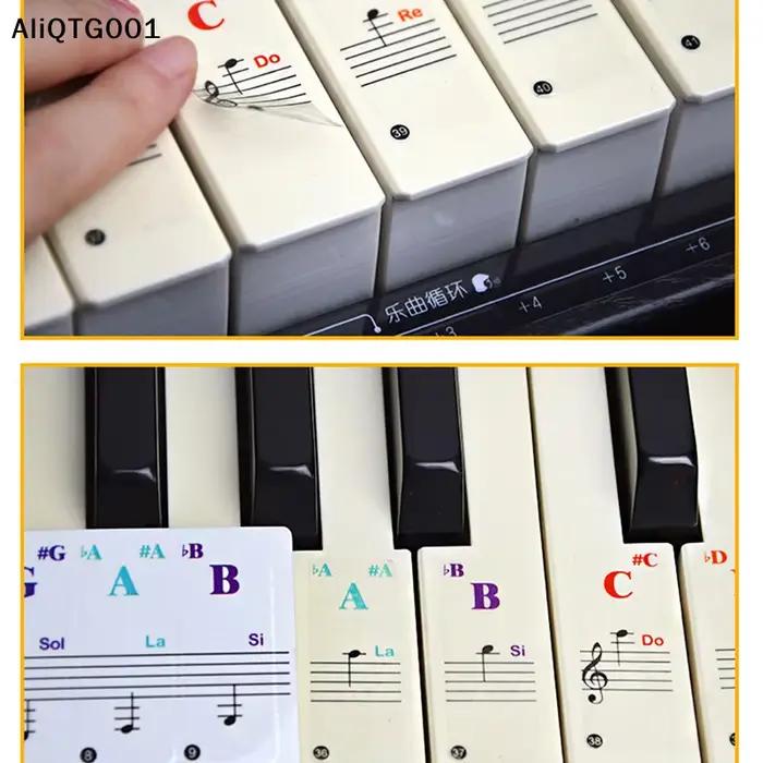 Autocollant notes clavier 88/61/54/49/37 touches