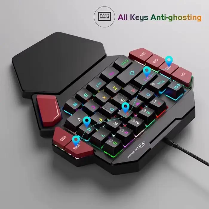 Mini clavier de jeu mécanique à une main – 35 touches
