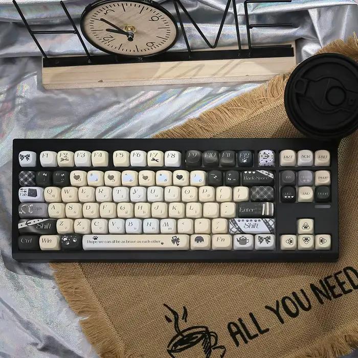 131 touches profil MOA PBT Keycaps clavier mécanique 6.25u