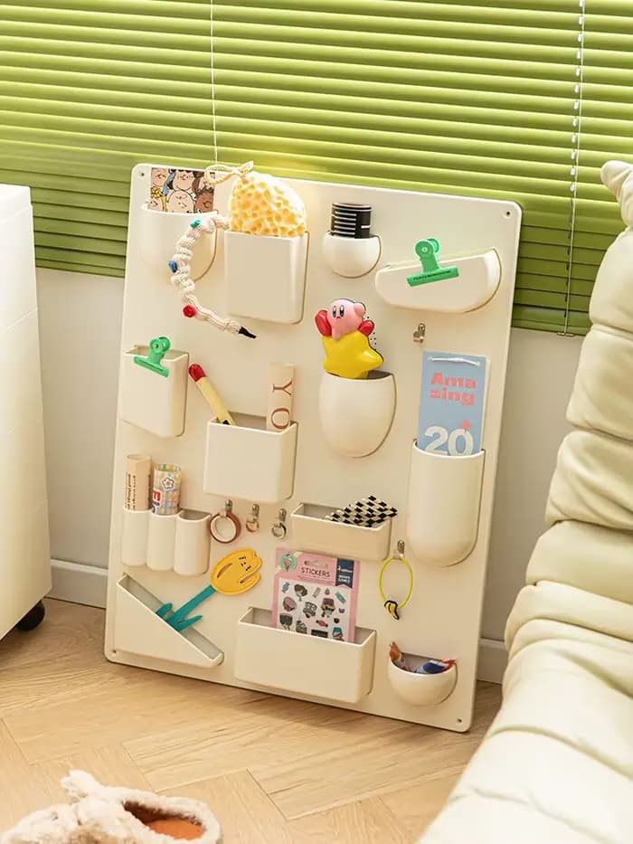 Support de rangement pour support mural bureaux cuisines organisateur ateliers salles de bains chambres d'enfants différentes formes taille crochets Clips