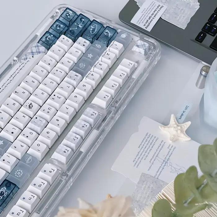 Capuchons de touches thème étoile de l'univers PBT + PC