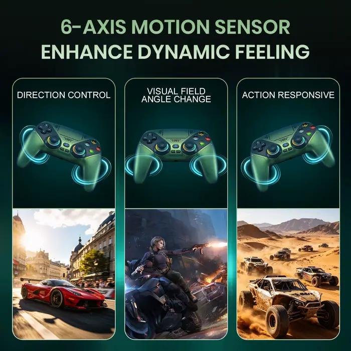 Manette de jeu avec lumières RGB pour Playstation 5