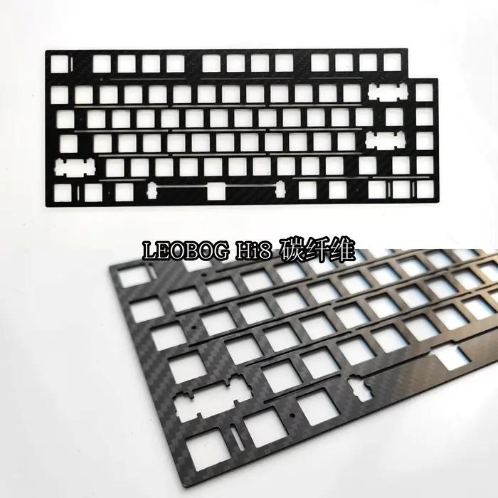 LEOBOG Hi8 plaque de clavier mécanique FR4 aluminium CF acier (pour type stabilisateur monté