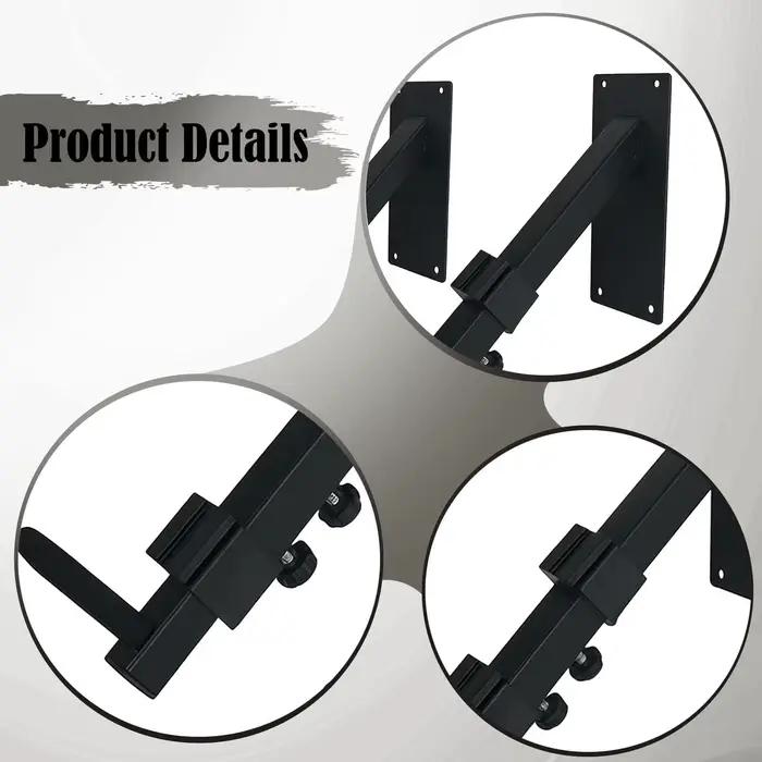 Crochet pour clavier électronique fer robuste avec coussinets en silicone pour guitare électrique banjo et autres instruments de musique pour rangement mural et organisation de l'espace musical