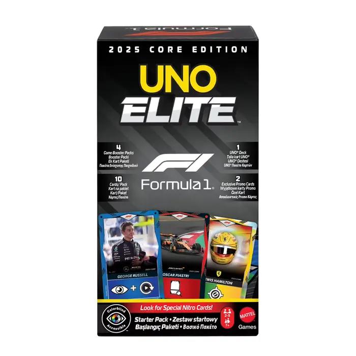 Nouveau jeu de cartes à collectionner authentique Mattel Uno Elite Hot Wheels X Formule 1 F1 Racing