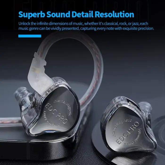 KZ EDC Pro casque dynamique dans l'oreille moniteur HiFi filaire