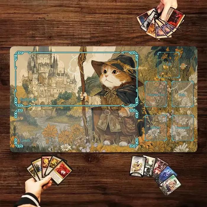 Tapis de jeu MTG sur le thème des guerriers d'anime Ukiyo-e