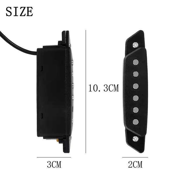 Guitare acoustique trou de son micro transducteur magnétique micro guitare acoustique classique micro guitare pièces et accessoires
