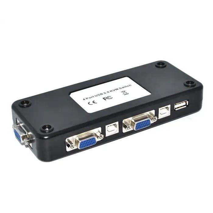 Boîtier de commutation KVM avec 4 ports USB 2.0