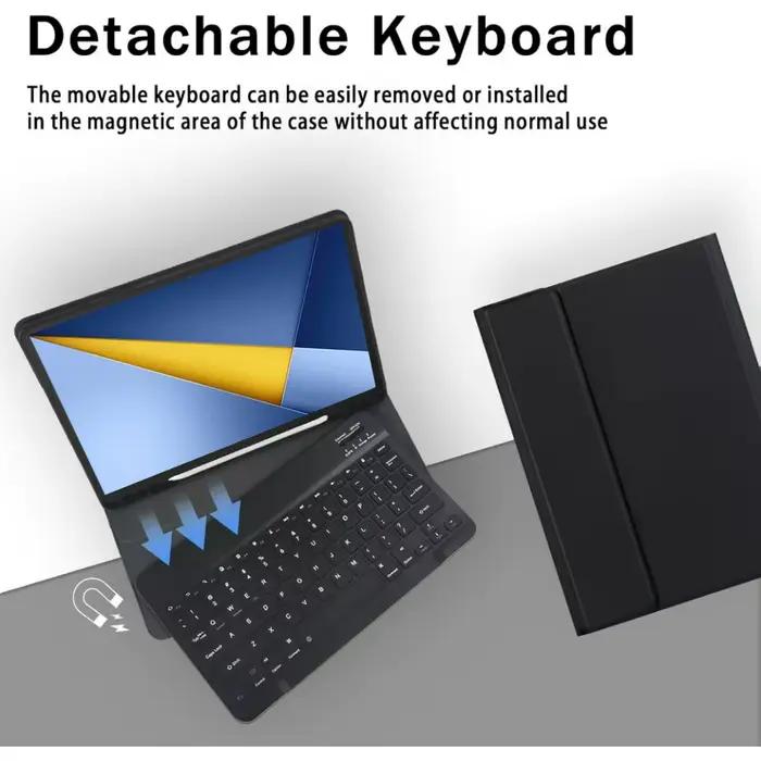 Étui clavier pour Xiaomi POCO Pad C1 9.7 pouces avec clavier Bluetooth détachable, résistant aux chocs, à l'eau et à la poussière, disponible en plusieurs couleurs pour une protection et une productivité optimales