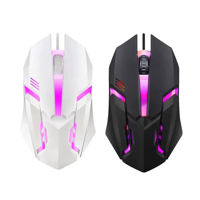 Souris de jeu filaire Kebidumei avec éclairage LED respiratoire pour joueurs électroniques et amateurs de qualité supérieure