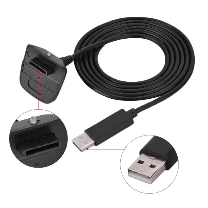 Câble de charge rapide USB pour manette sans fil Xbox 360 chargeur de puissance câble de développement pour Xbox 360 manette de jeu gaming occassions spéciales
