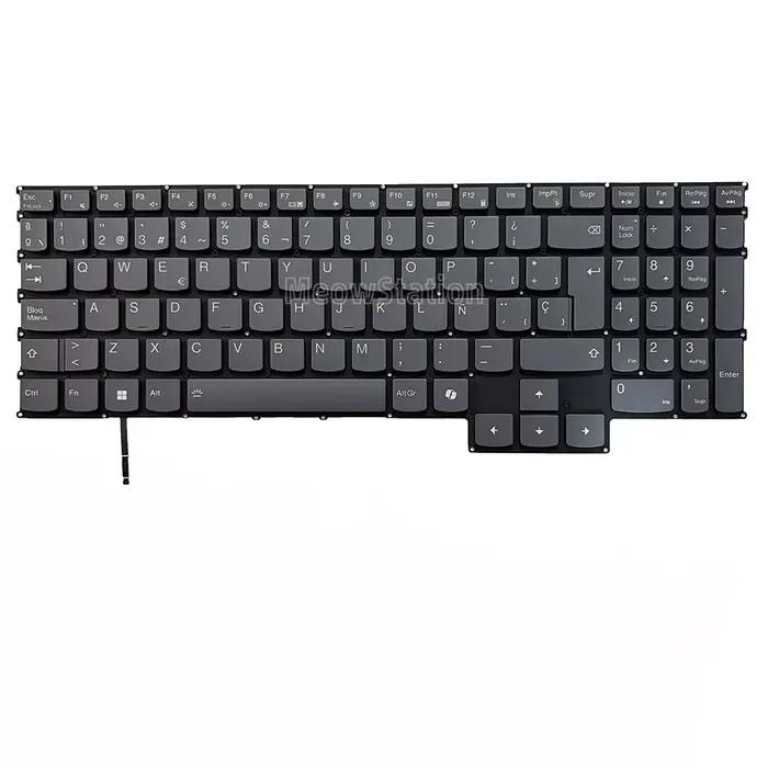 Clavier rétroéclairé espagnol pour Lenovo Legion LOQ 15IRX9 15IAX9I 15ARP9 15AHP9 15IAX9 15APH8 15IRH8 16APH8 16IRH8