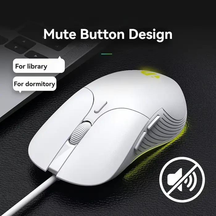 Souris filaire de jeu Macro 8800DPI réglable 6 boutons clic silencieux