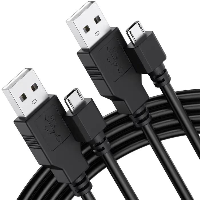 Câble de chargement Micro USB de 1.8M pour contrôleur PS4/Kindle/appareil photo/smartphone