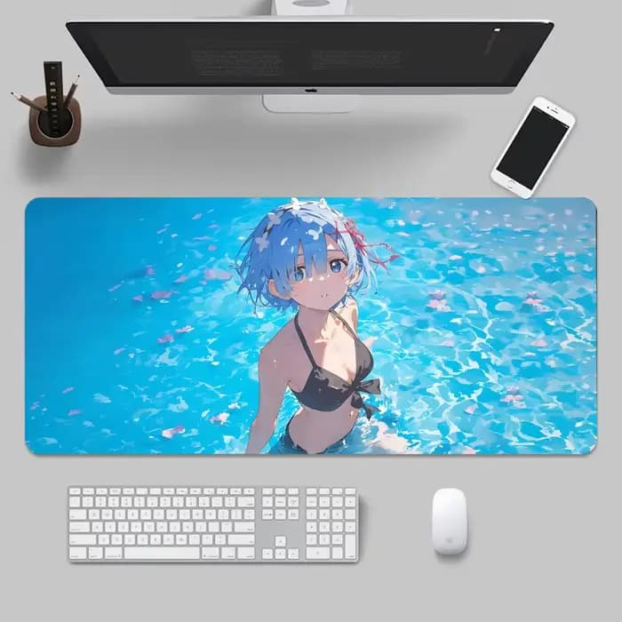R-RE ZERO Tapis de souris Tapis de bureau pour clavier