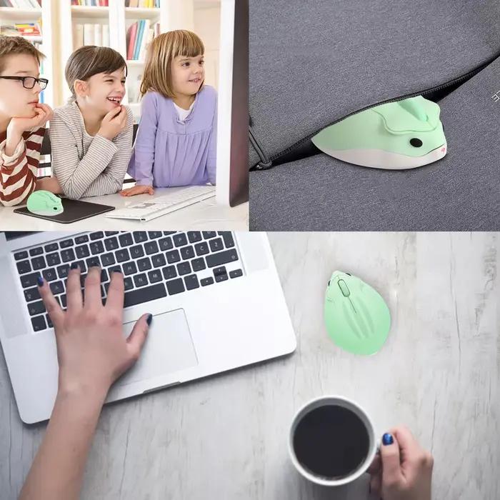 Souris sans fil 2.4G, aspect Hamster mignon