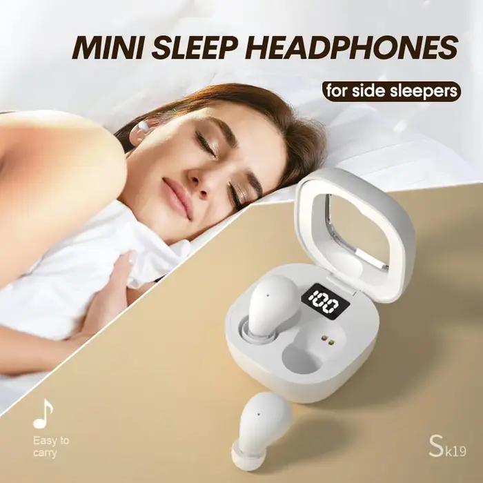 Mini écouteurs sans fil Bluetooth invisibles pour petits conduits auditifs, écouteurs de sommeil discrets et confortables pour écouter en toute discrétion