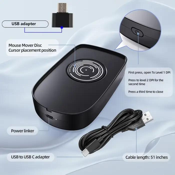Jiggler USB souris Mover Anti-sommeil automatique simulateur de mouvement