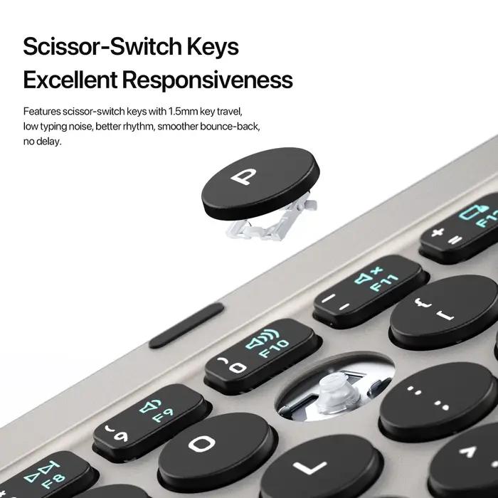 Mini Clavier Bluetooth Pliable Avec Pavé Tactile Et Support Pour Téléphones Tablettes PC Compatible Avec iOS Android Windows Mac Pour Utilisation Polyvalente Occasions Spéciales
