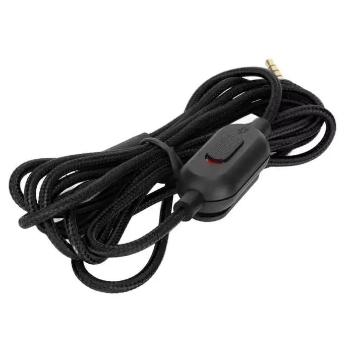 Câble de casque de jeu avec contrôle du Volume et interrupteur muet