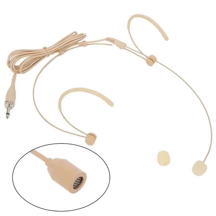 Casque d'écoute à double crochet d'oreille avec microphone confortable 3.5mm 3 broches pour connexion XLR 4 broches pour pièces de musique SHURE occasions spéciales musiciens et orateurs