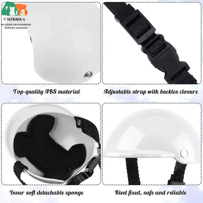 Casque et lunettes pour animaux de compagnie, casquette pour chien, chapeau pour chien, lunettes de soleil pour l'équitation, protection de sécurité des activités de plein air, animaux de compagnie